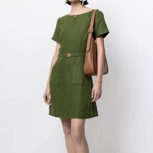 Tory Burch linen shift dress size 2